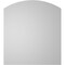 Ekena Millwork Arch Top Surface Mount PVC Gable Vent: Functional, w/ 3-1/2"W x 1"P Standard Frame, 32"W x 36"H GVPAR32X3601SF - alternate 4
